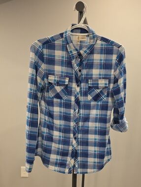 Passport Blue Plaid Button-Down Shirt